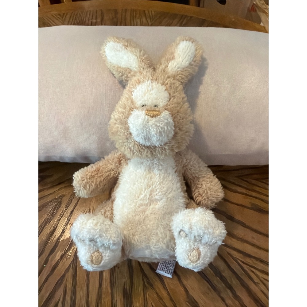 Gund Just A Honey Bunny Rabbit Tan Cream Plush Stuffed Animal 35302 10 inch